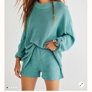 FREE PEOPLE MALBIU SURF SWEATER SET